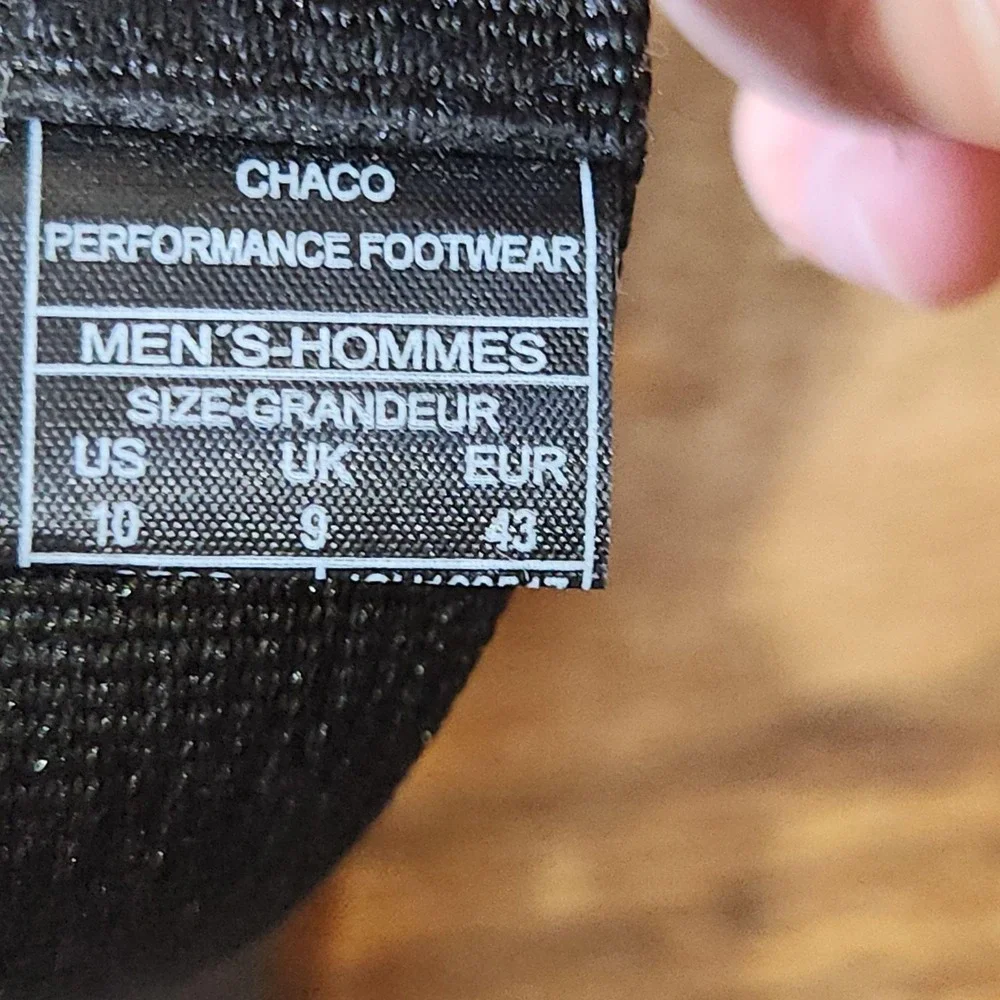 Chaco Chillos Clog Sandals Shoes Mens 10 Black Closed Toe Adjustable Outdoor